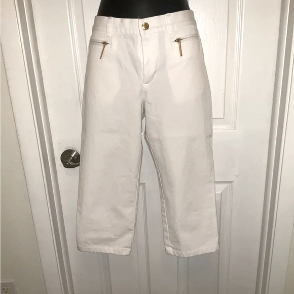 Lauren Ralph Lauren Women's White Capris Size 4P - Picture 1 of 7